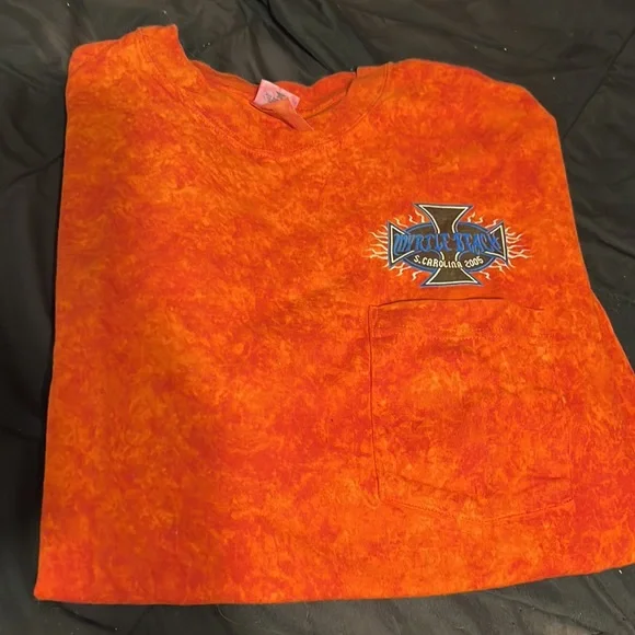 Myrtle Beach Bike Week 2005 Souvenir Short Sleeve T-shirt w/pocket - Picture 2 of 5